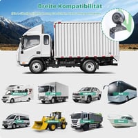 GreenAuto AHD 1080P Vízálló Éjjellátó Tolatókamera Lakóautókhoz és Teherautókhoz 7