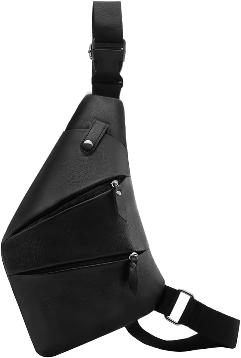 LOCAL LION Lopásbiztos Unisex Oldaltáska - Vízlepergető PU Bőr Crossbody Táska Több Zsebbel, Fekete, Városi Használatra

AI: I've created a 