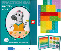 BLOOOK Mágneses Montessori Törtek Készlet - Matematikai Oktatóeszköz Általános Iskolásoknak 1