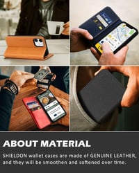 iPhone 11 Sötétzöld Bőr Pénztárcatartó Tok Kártyatartóval - Újracsomagolt 9