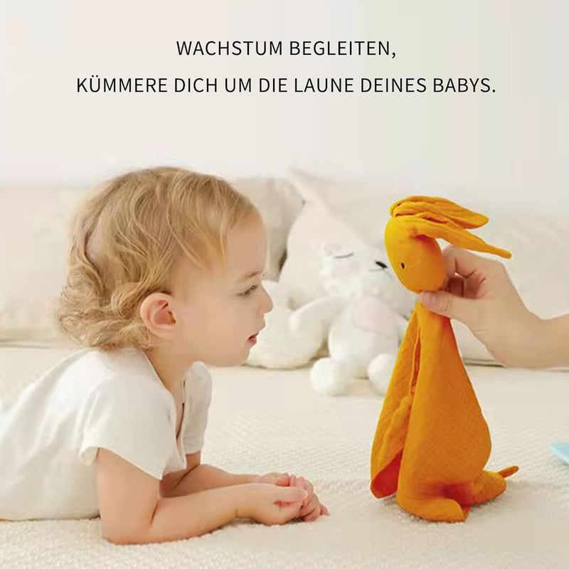 GERUI Nyuszifejes Duplarétegű Tüll Takaró Babáknak - 100% Organikus Pamut Újszülött Ajándék Fiúknak és Lányoknak, Rózsaszín, Puha és Kényelm
