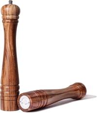 DeroTeno Akácfa Sóőrlő és Borsőrlő Szett - 30 cm Magas Kerámia Mechanikával 1