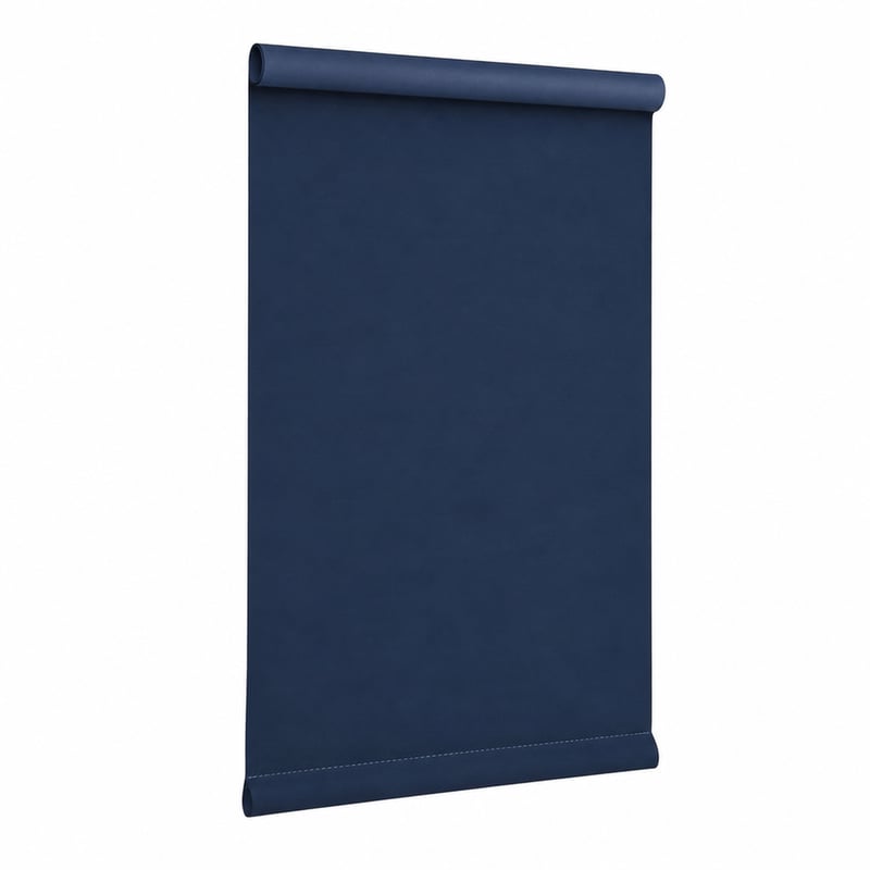 OBdeco Zamračujuća termo roleta 45x130 cm (širina materijala 41 cm) tamnoplava bez bušenja — bez pribora za montažu (stanje: vidi 2. sliku)