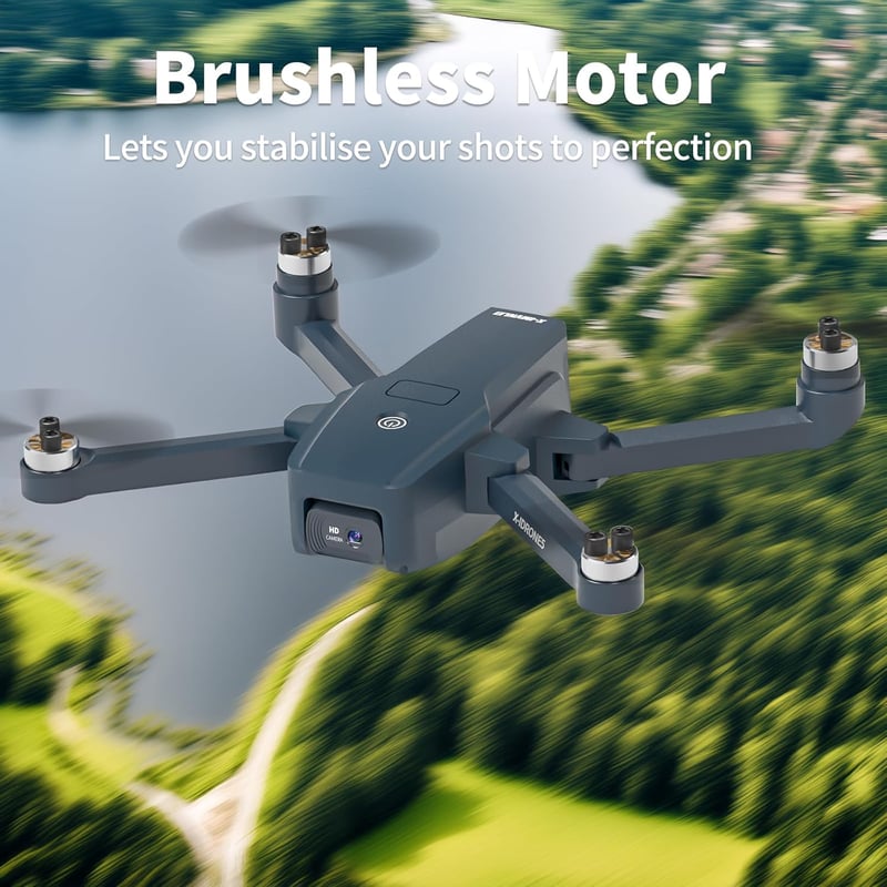 X-IMVNLEI GPS Drón 4K HD Dupla Kamerával, Kefe Nélküli Motor, 5GHz WiFi FPV, 20 Perces Repülési Idő, Automatikus Hazatérés