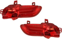 Ocnvlia 6350HA Bal Hátsó Lökhárító Lámpa Ködlámpa Visszaverő Peugeot 206 207 Modellekhez - Izzóval, 500212234A2 2