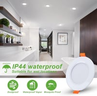 Dimmelhető 5W LED Süllyesztett Lámpa - Ultravékony, IP44, Nappali Fehér 4