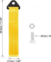Sárga Vonószem Készlet 2 db Rögzítőcsavarokkal, 28,5 cm 2