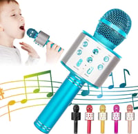 KIDWILL 5 az 1-ben Bluetooth Karaoke Mikrofon Hangszóróval és FM Rádióval, Gyerekeknek és Felnőtteknek 1