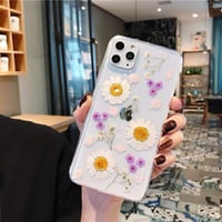 Apple iPhone 11 Átlátszó Szilikon Tok Valódi Szárított Virágokkal 3