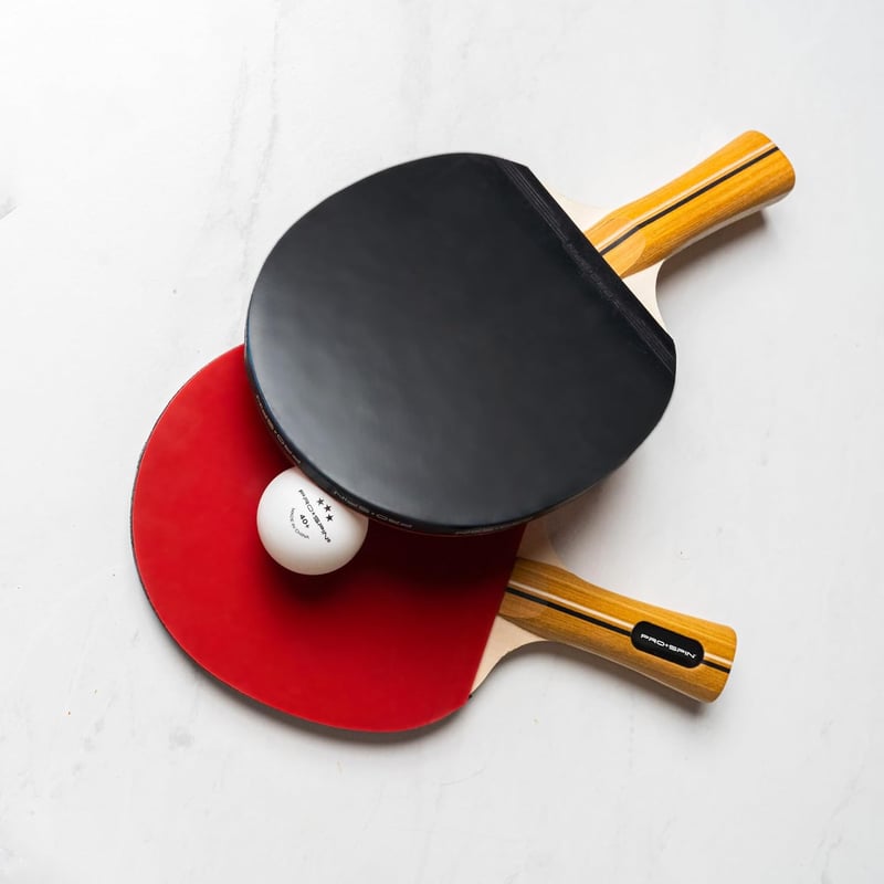 PRO-SPIN Prémium Pingpongütő Szett 4 Ütővel, 3 Csillagos Labdákkal és Táskával