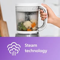 Philips Avent 4 az 1-ben Bébiétel Készítő SCF883/01 - Multifunkciós Konyhai Eszköz Babáknak, Fehér, 1 kg 5