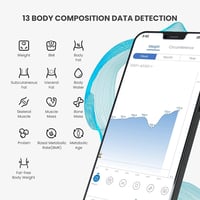 RENPHO Bluetooth Testzsírmérleg USB Töltéssel, 180kg-ig 3