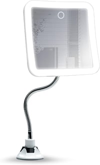 Fancii 10x nagyítós, LED-es, hajlítható kozmetikai tükör - 3 színhőmérséklet, USB töltés 1