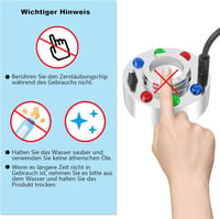 FITNATE Nagy Teljesítményű Ködgép 50W - 1500ml/h Párásító 6 LED Világítással Kerti Tóhoz, Sziklakerthez, Halloween Dekorációhoz, 2,5m Kábell 8