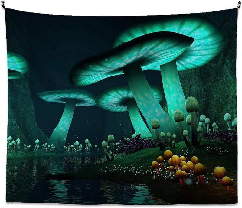 Óriás Gomba Fotóháttér Fali Dekoráció 150x130 cm