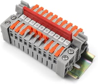SRJQXH DIN Sínes Sorkapocs, Gyors Vezetékkötő Blokk, Lángálló, 0.5-2.5 mm² Kábelekhez, Elektromos Csatlakozó Elosztó, 32A, Réz, Szerelhető 1