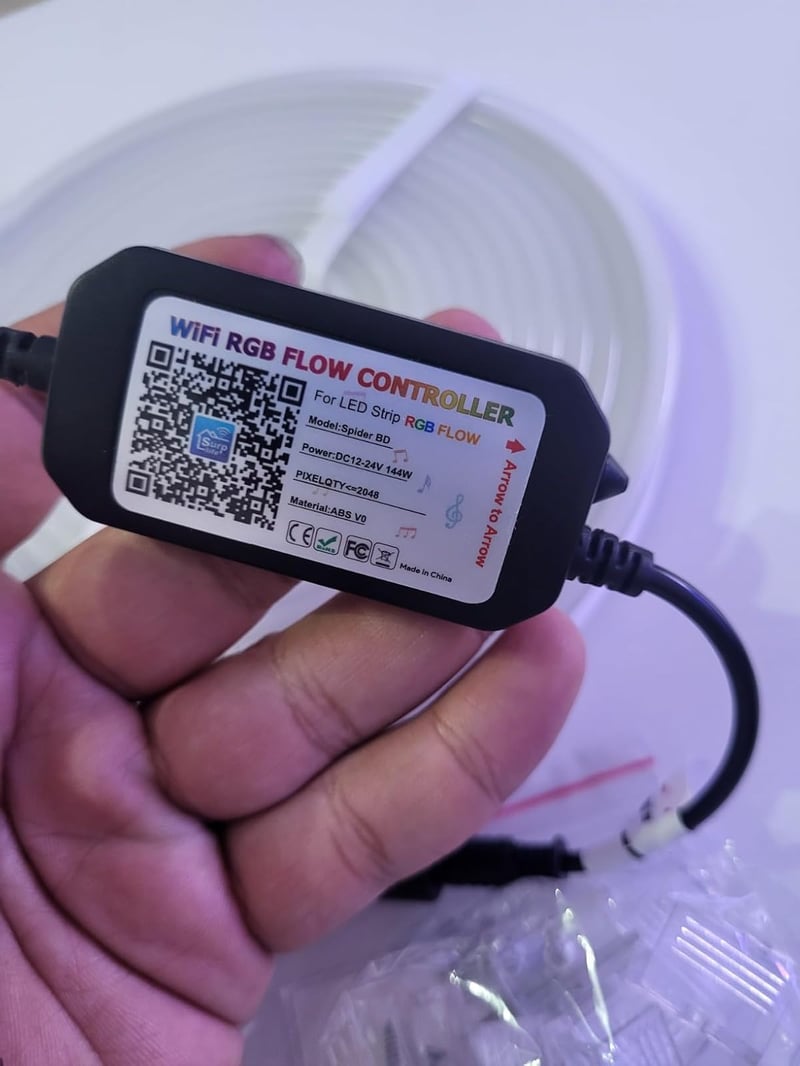 Lichaser 20m RGB+IC Neon LED Szalag Kültéri WiFi - IP68 Vízálló Hajlítható LED Csík Alexa Vezérléssel, 24V Szilikon Fénycsík Zenei Szinkroni