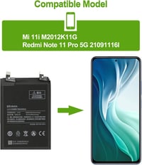 Xiaomi Mi 11i 5G akkumulátor cserecsomag - SwarKing BM5A kompatibilis 7