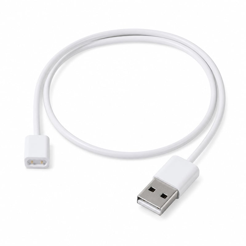 Nabíjací kábel pre fitnes náramok Xiaomi Smart Band 10 – USB magnetická nabíjačka, biela, náhradný diel