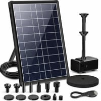 Solarni panel 8W 3600 mAh – iz seta, bez jedinice i cijevi za vodu od 1,5 m — nedostaju fontana i cijev za vodu (stanje: vidi 2. sliku) 1
