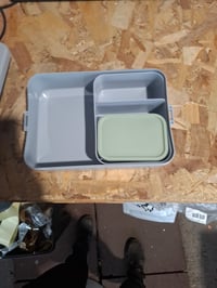 Mepal Take A Break Large Bento ételhordó doboz rekeszekkel - 1500 ml — hibás, részben működik: nem záródó fedél (állapot: lásd a 2. képet) 3
