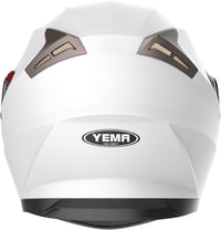 YEMA YM-829 Fehér Bukósisak Dupla Plexivel - ECE Minősített, XL Méret 5