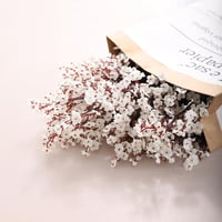 N&T NIETING Művirág Szett - 12 db Fehér Fátyolvirág (Gypsophila) Dekoráció Esküvőre, Asztalra, Lakásba - 49 cm Hosszú Selyem Virágcsokor 4