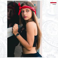 Apple Watch Légáteresztő Szilikon Sportszíj - Paisley Mintás 6