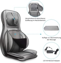 Comfier Shiatsu masszázsülés - Nyak, váll, hát és comb masszírozó, melegítő funkcióval 7