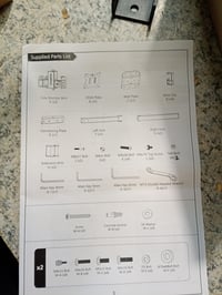 Suport de perete pentru două monitoare WALI 012ARM-38 pentru ecrane de 17-38 inchi, negru, VESA — elemente de fixare lipsă (stare: vezi imaginea a 2-a) 2