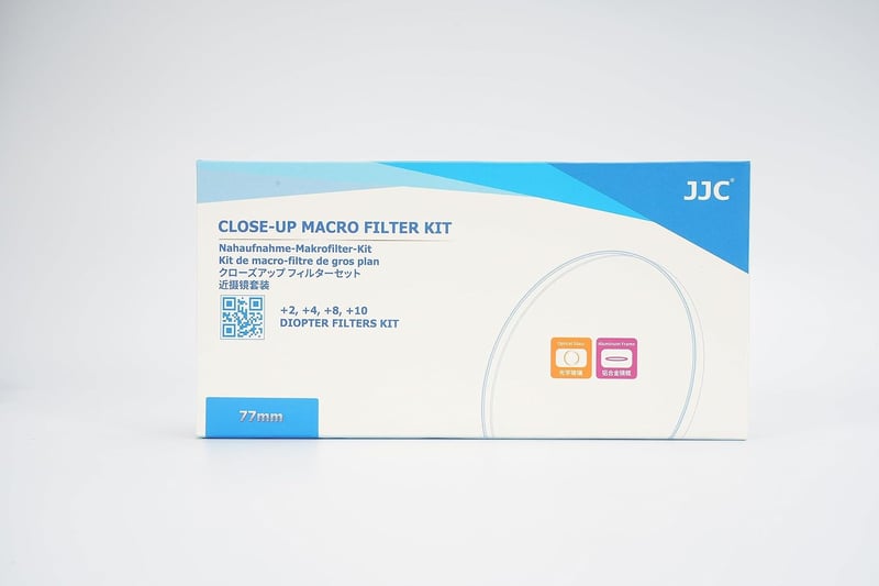 JJC 77mm-es makrószűrő készlet (+2,4,8,10) Sony A6600 A6500 A6400 A7C és 24-105mm objektívekhez