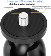 AiFeelife Többszögű Projektor Állvány - Láthatatlan Telepítésű Fém Tartó Ágyhoz és Kanapéhoz, Kompatibilis XGIMI, Nebula, VANKYO, Epson Proj 5