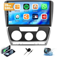 VW Skoda Octavia Android 13 autórádió 10,1" GPS, CarPlay, 2+64GB (2007-2013) 1