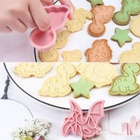 Dinoszaurusz Sütiforma Szett - 3D Fondant Kiszúró és Bélyegző (12 db) 6