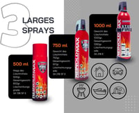notlok Safety Work 500g Tűzoltó Spray | Kompakt Habos Tűzoltó Készülék Konyhába és Autóba | A B E F Osztályú és Zsírtüzek Ellen | 500ml Alum 7