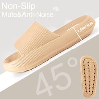 Cozislides Felhő Papucs - Csúszásmentes Gumi Házicipő Khaki 38/39 EU 6