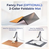 CZUR Fancy S Pro 4K USB Dokumentum Kamera és 12MP Webkamera LED Világítással, 60fps, Autofókusz, Távoktatáshoz, Élő Közvetítéshez, Windows é 8