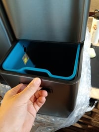 EKO Mirage Plus Szenzoros Hulladékválogató Szemetes 3 Rekeszes 60 L (2x15L+30L) — horpadás a bal oldalán (állapot: lásd a 2. képet) 5