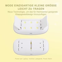 Kompakt UV Körömszárító USB-vel, 60 mp Időzítővel - Hordozható Mini Lámpa 2
