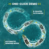 Barcă cu telecomandă DEERC cu LED-uri, viteză de peste 20 km/h, barcă RC impermeabilă pentru piscină și lac, cu 2 baterii, reîncărcabilă USB 4