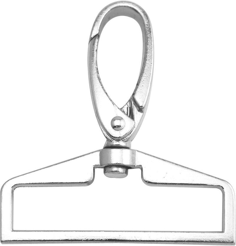 Ezüst Homárkapocs Karabiner Szett 7db - Nagy Méretű, Forgó
