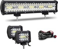 Willpower 38cm LED fényhíd + 2db munkalámpa, 12V/24V, terepjáróhoz, hajóhoz 1