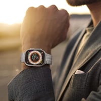 Apple Watch Ultra kompatibilis TiMOVO titán szíj, 49-42mm, férfi/női 7