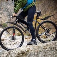 Univerzális Hejo kerékpár sárvédő szett, 24-29" MTB-hez, piros fényvisszaverőkkel 7