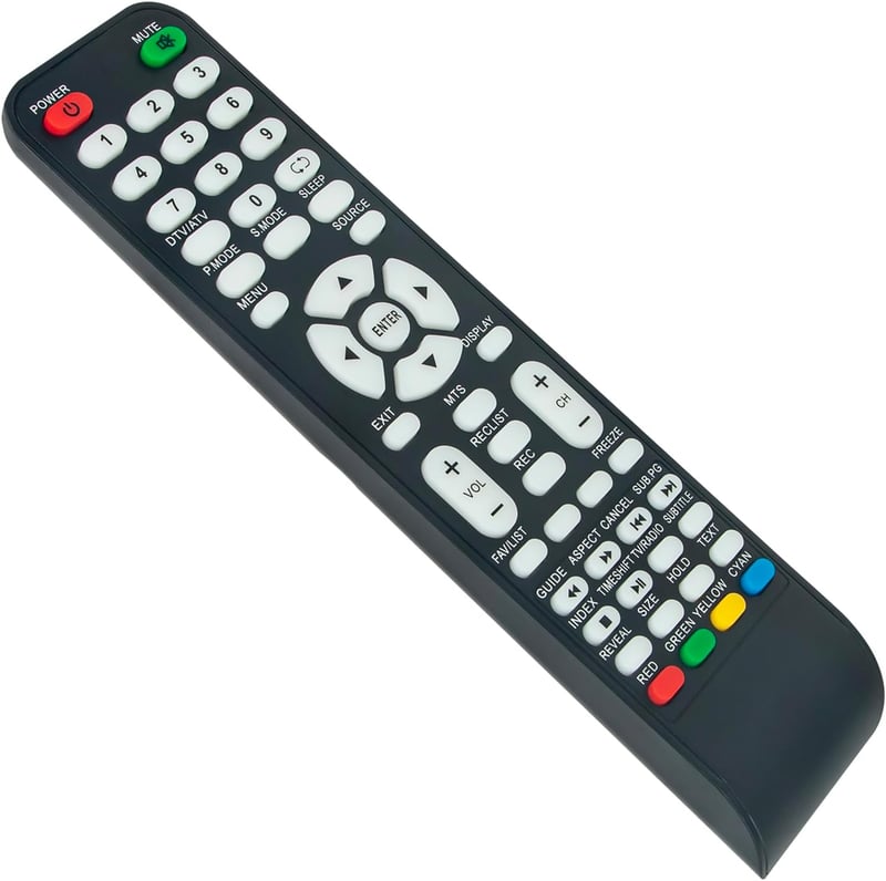 ALLIMITY Univerzális Távirányító Trevi Telesystem TV-hez - Kompatibilis PALCO, LTV Sorozattal, 10m Hatótávolság, Ergonomikus
