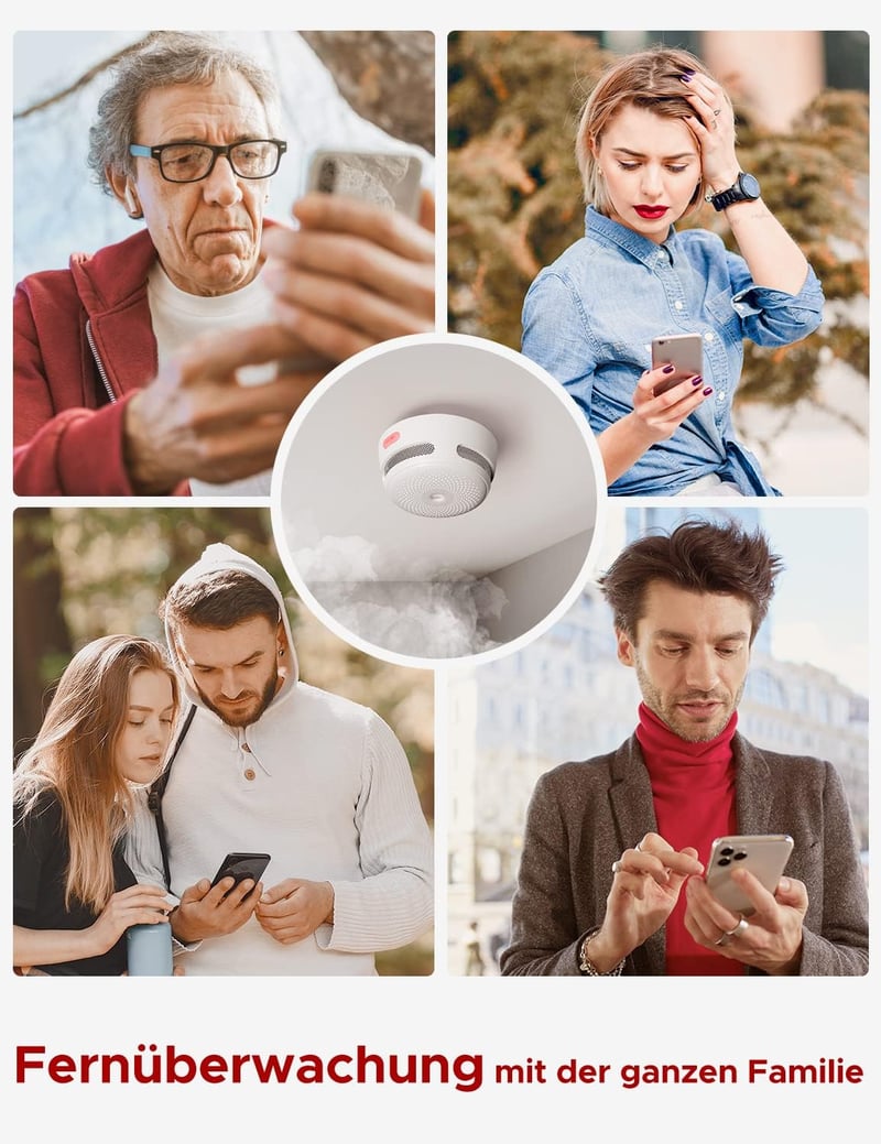 X-Sense WiFi-s füstérzékelő, 3 db, okos, cserélhető elemmel, TÜV tanúsított