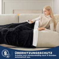 Bedsure elektromos takaró - 130x180cm, 8 fokozatú, időzíthető, gyors felfűtésű 3
