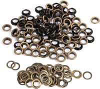 Hililand 10 mm-es Fém Fűzőkarika Készlet - 100 db Bronz, Fekete és Arany Színben - DIY Ruha Dekoráció, Bőrművesség és Scrapbooking Kiegészít 1