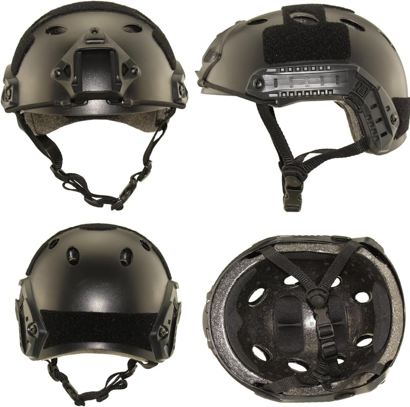 QMFIVE PJ Moda Taktikai Airsoft Kask Paintball Gözlükkel L Zöld