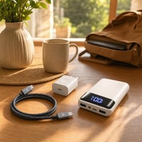 Set za punjenje u pokretu: 35W USB-C punjač + 2m 100W USB-C kabel + 20.000 mAh power bank 1